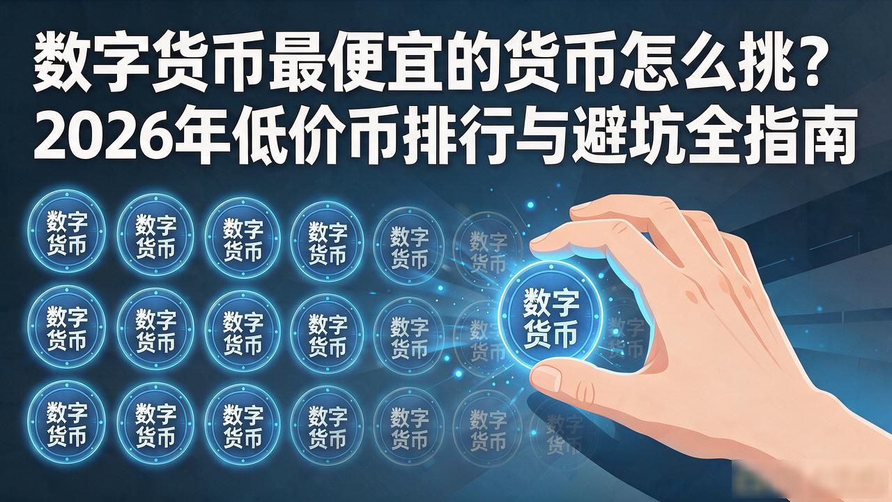 数字货币最便宜的货币怎么挑？2026年低价币排行与避坑全指南