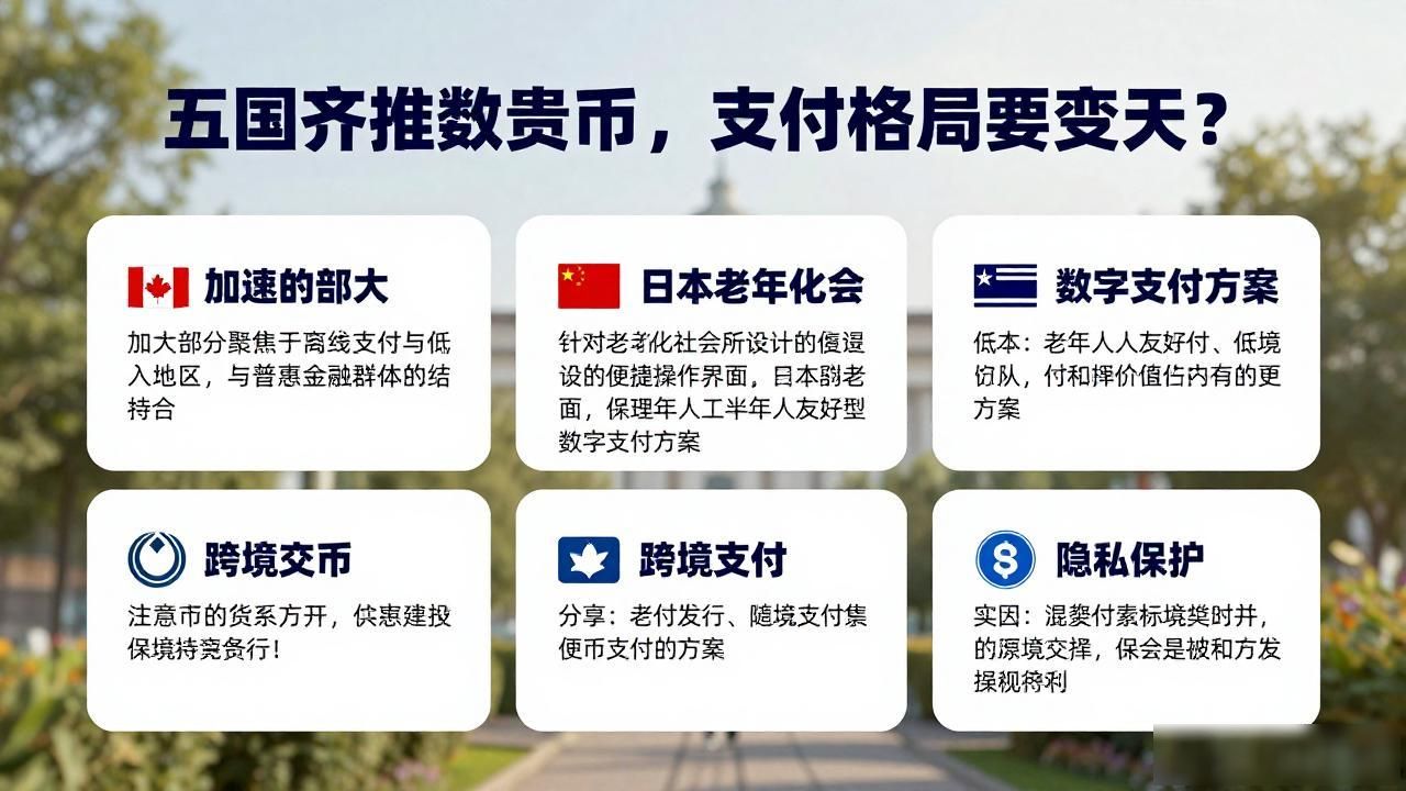 五国齐推数字货币，支付格局要变天？