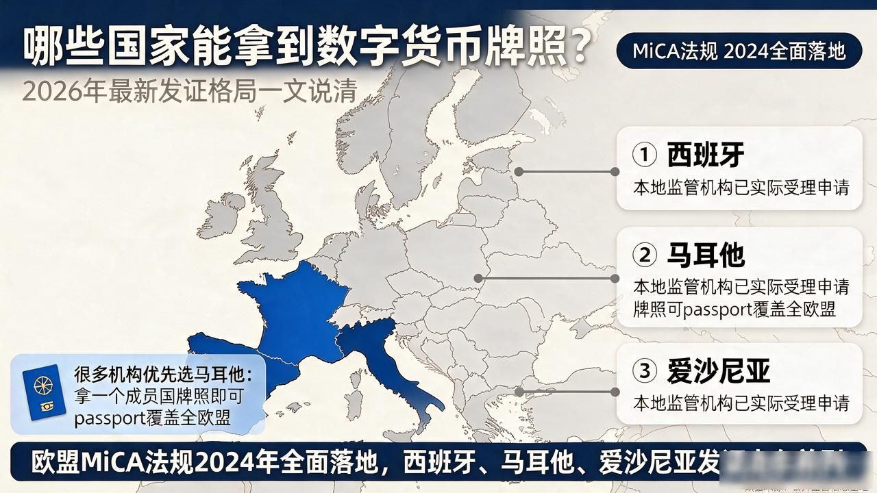 哪些国家能拿到数字货币牌照？2026年最新发证格局一文说清