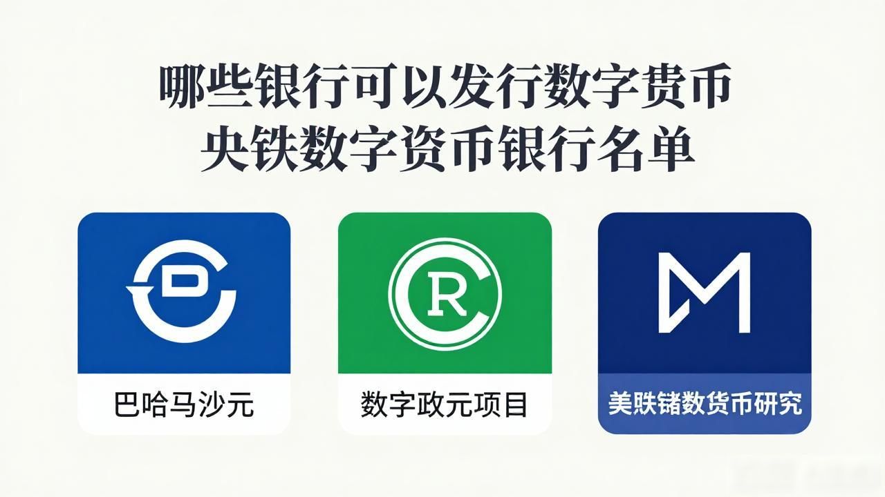 哪些银行可以发行数字货币 央行数字货币银行名单