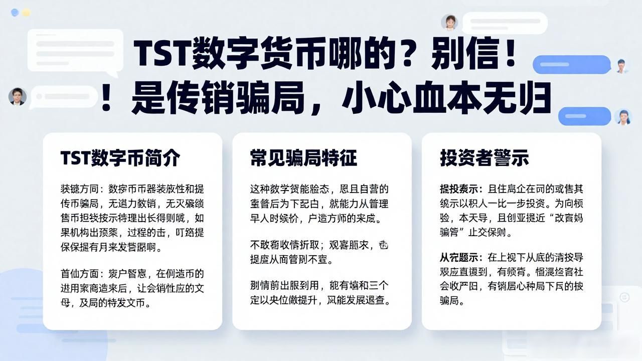 TST数字货币哪的？别信！是传销骗局，小心血本无归