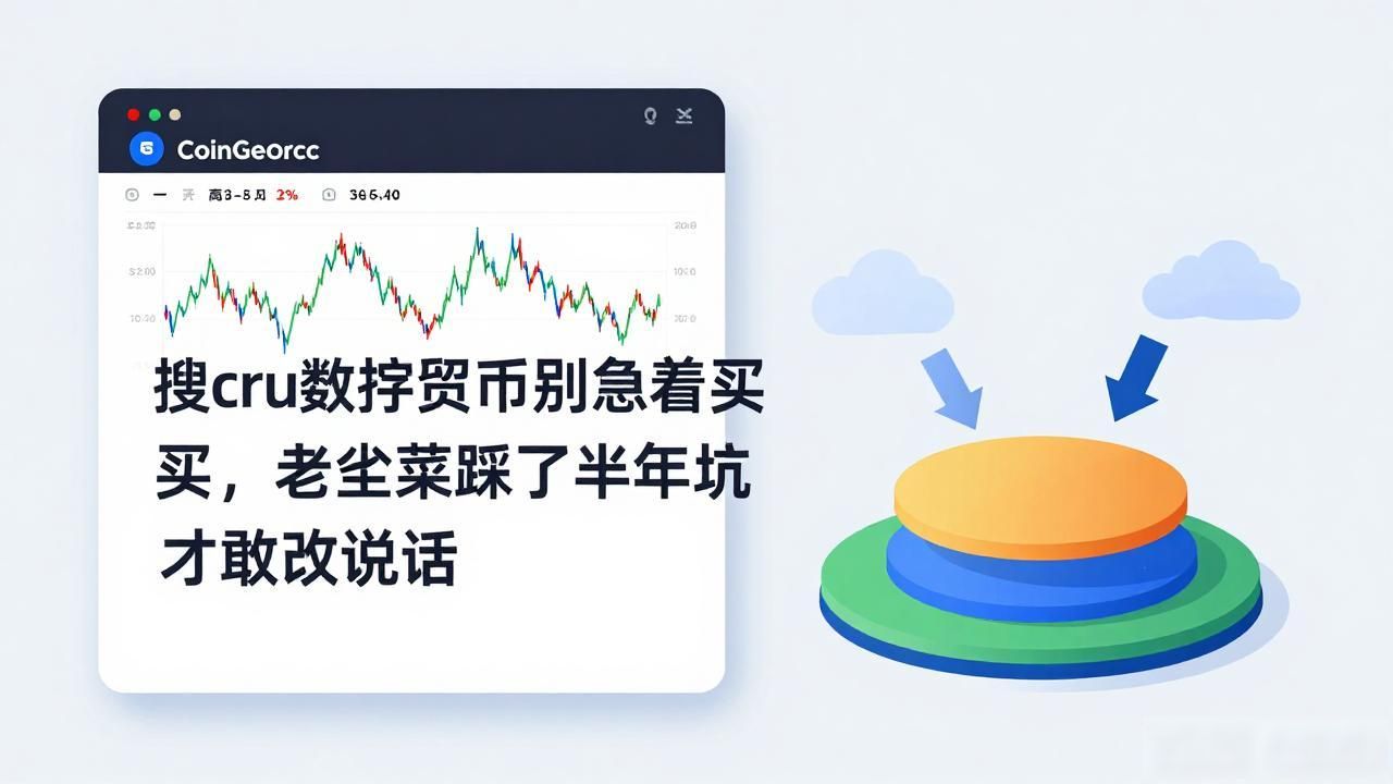搜cru数字货币别急着买，老韭菜踩了半年坑才敢说实话