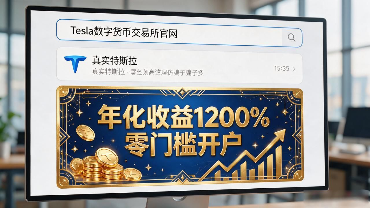 你搜Tesla数字货币交易所官网大概率会进骗子网站，特斯拉压根没这业务