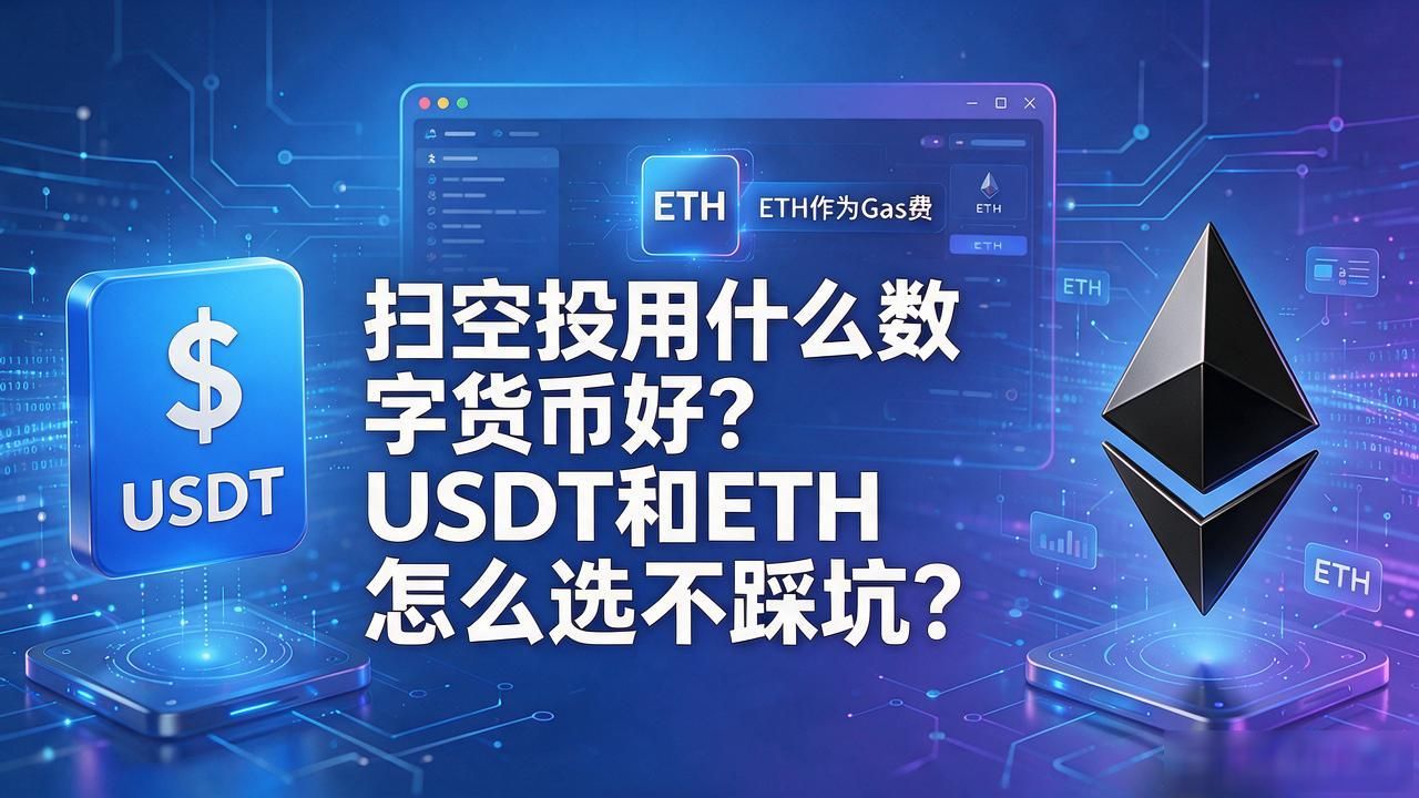 扫空投用什么数字货币好？USDT和ETH怎么选不踩坑