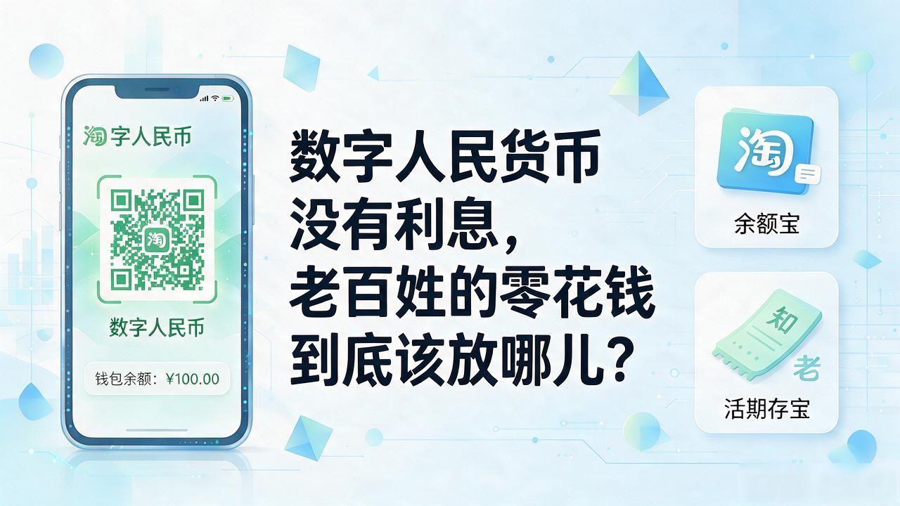 数字人民货币没有利息，老百姓的零花钱到底该放哪儿