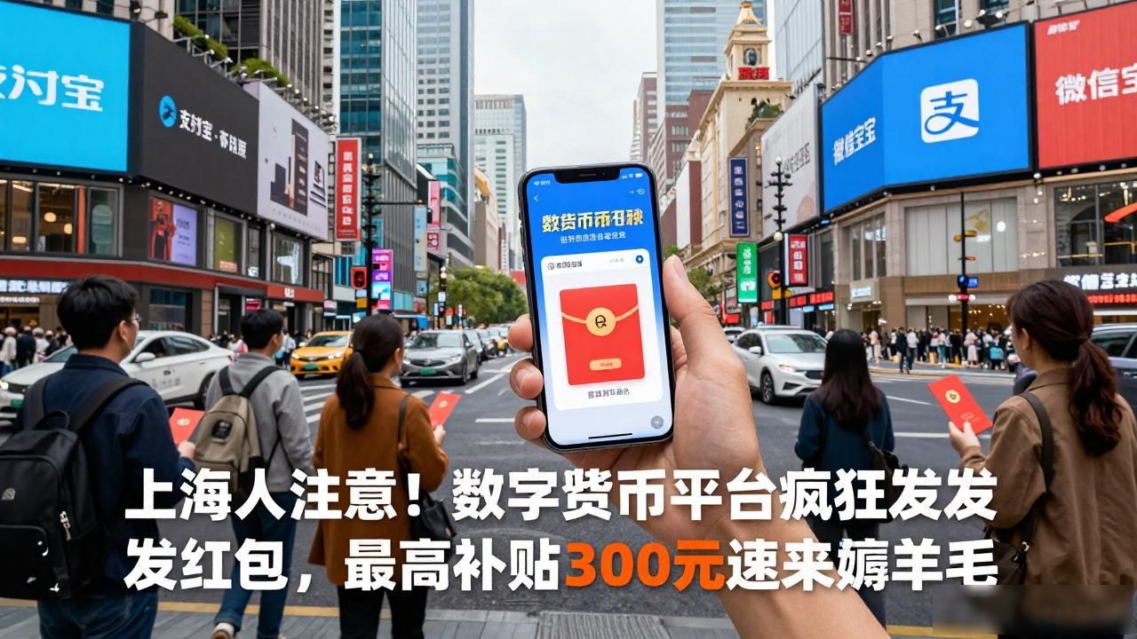 上海人注意！数字货币平台疯狂发红包，最高补贴300元速来薅羊毛