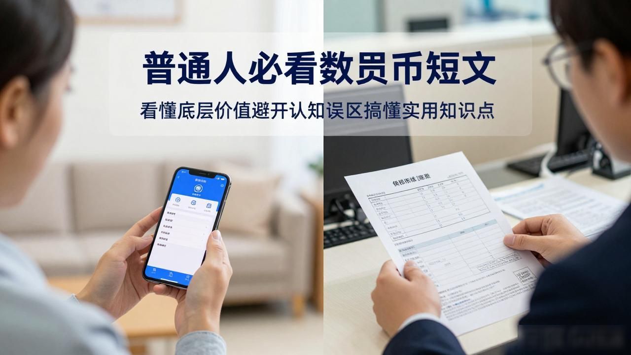 普通人必看数字货币短文 看懂底层价值避开认知误区搞懂实用知识点
