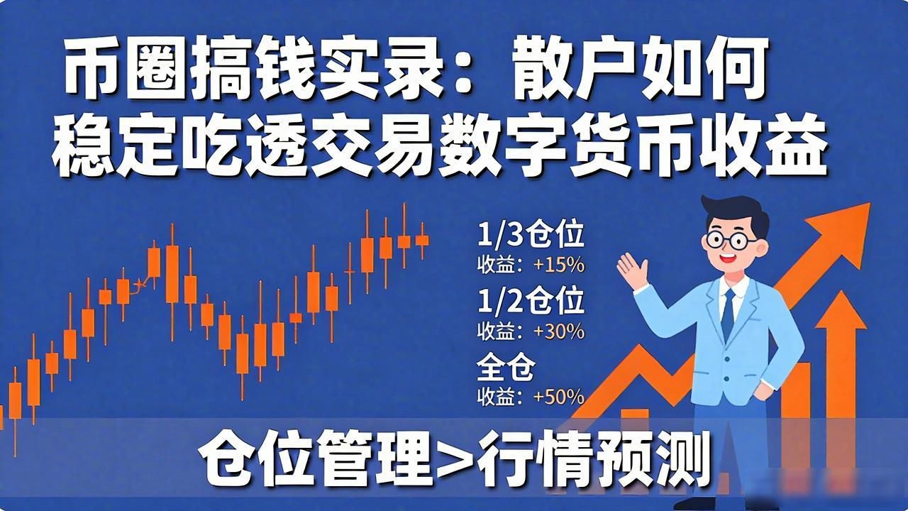 币圈搞钱实录：散户如何稳定吃透交易数字货币收益