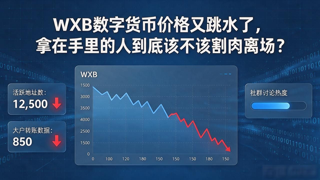 WXB数字货币价格又跳水了，拿在手里的人到底该不该割肉离场
