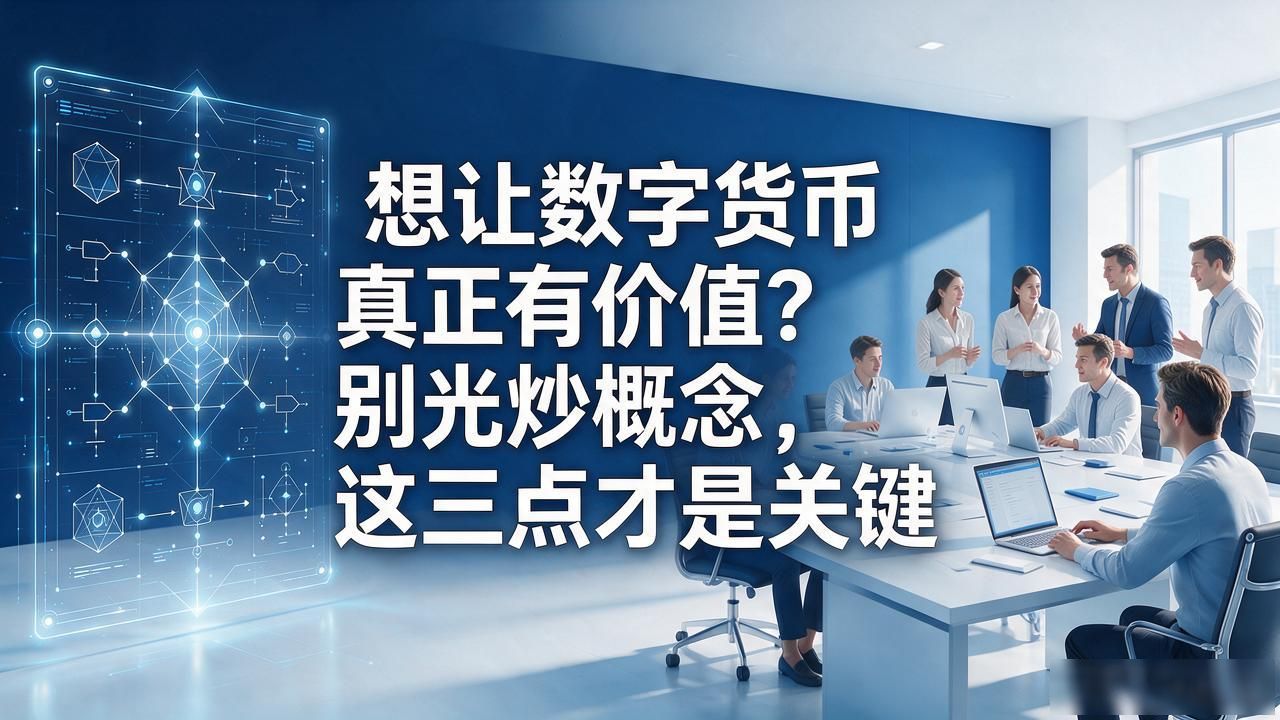 想让数字货币真正有价值？别光炒概念，这三点才是关键
