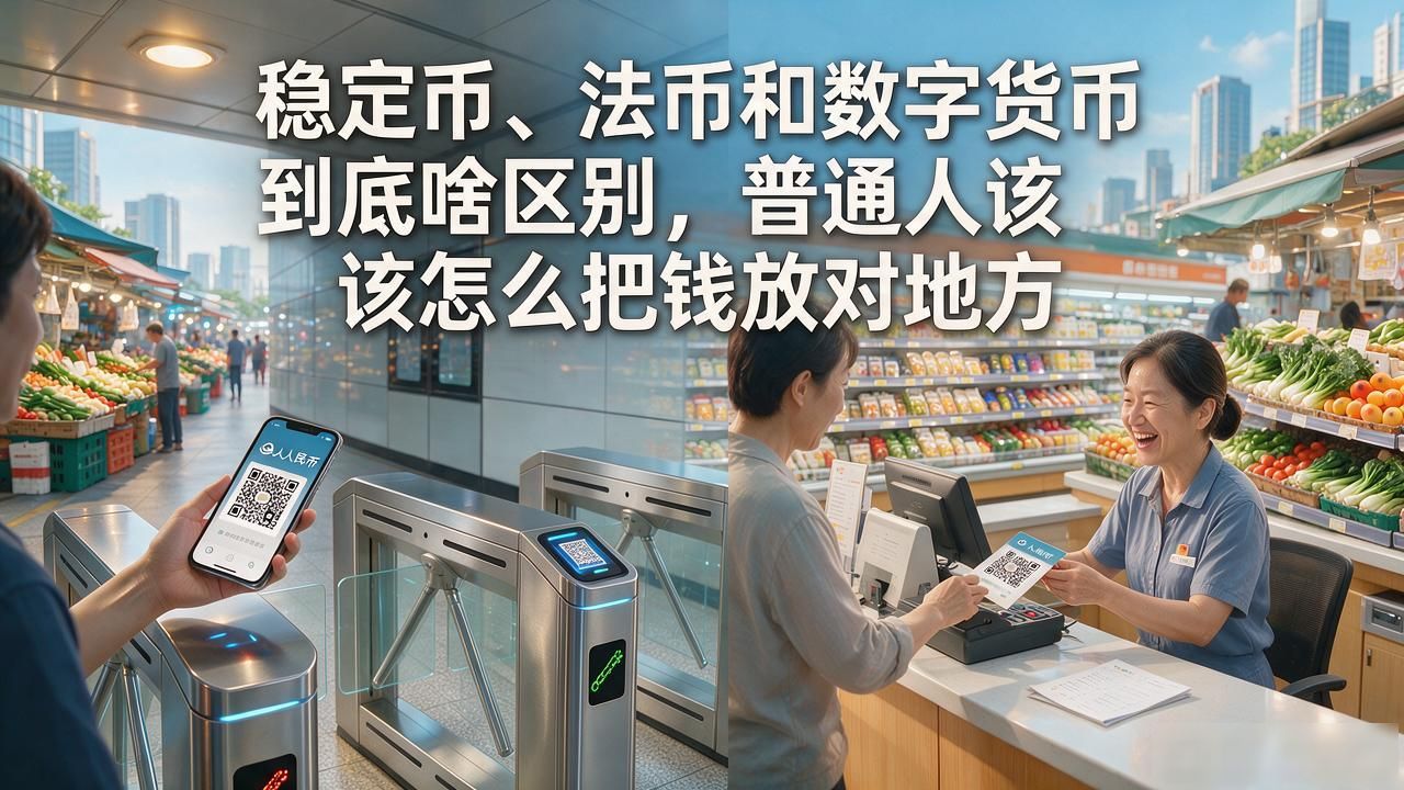 稳定币、法币和数字货币到底啥区别，普通人该怎么把钱放对地方