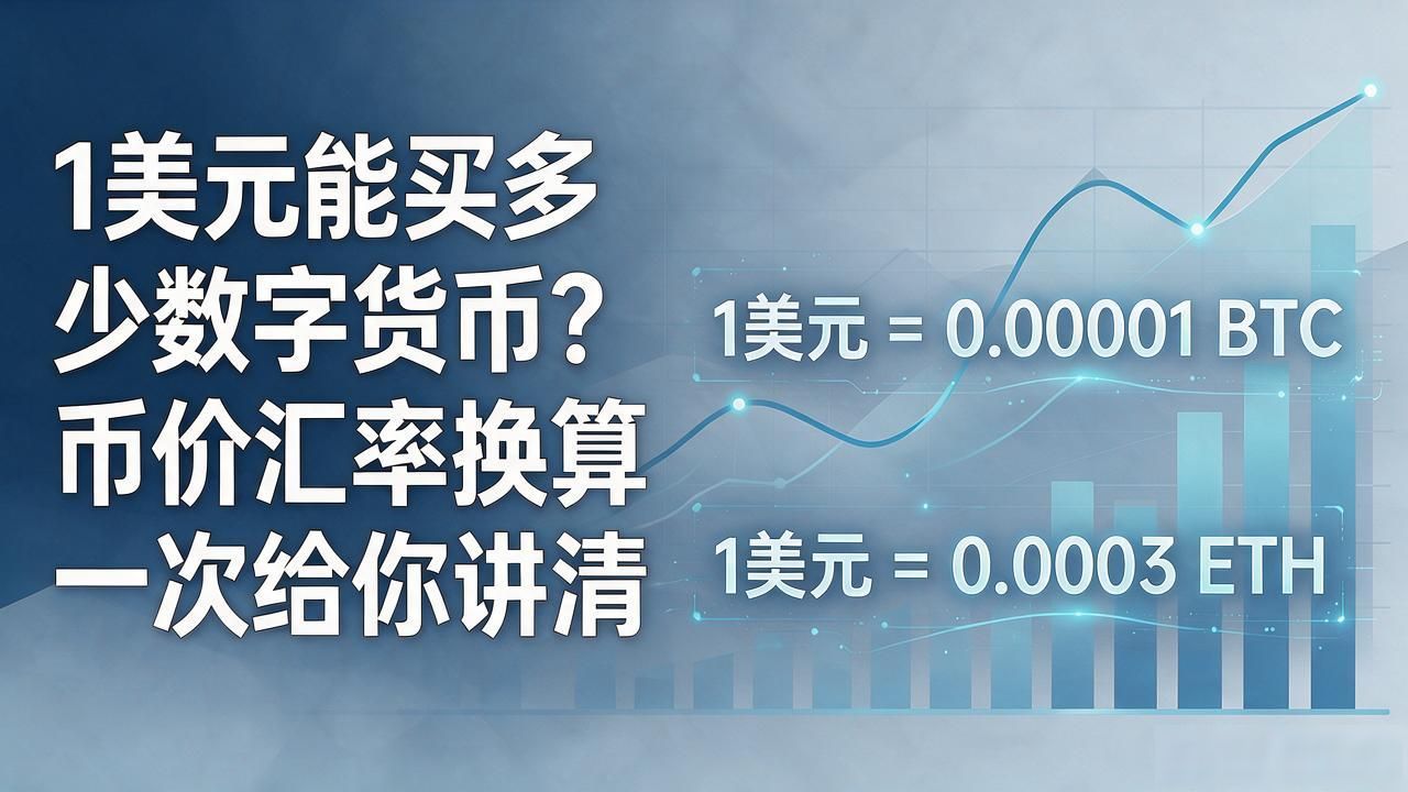 1美元能买多少数字货币？币价汇率换算一次给你讲清
