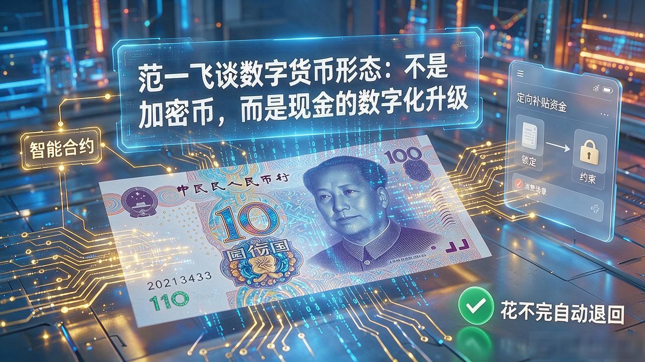 范一飞谈数字货币形态：不是加密币，而是现金的数字化升级
