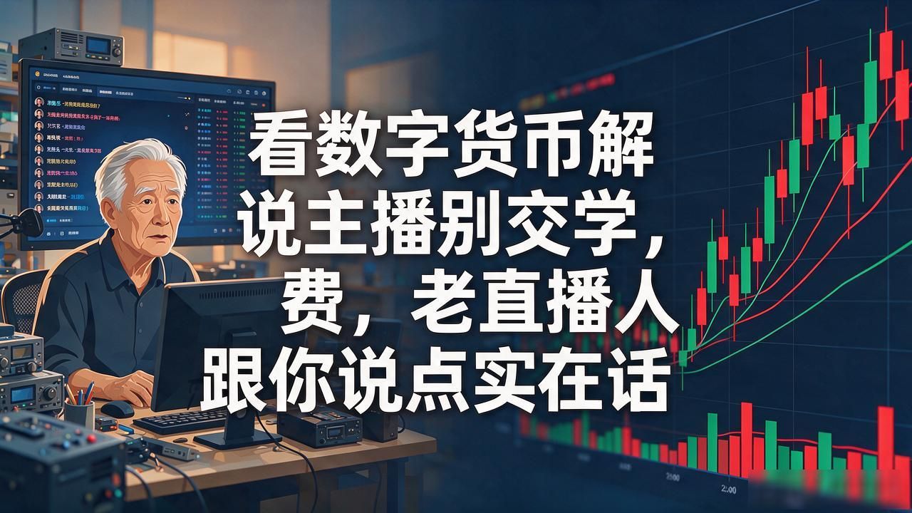 看数字货币解说主播别交学费，老直播人跟你说点实在话