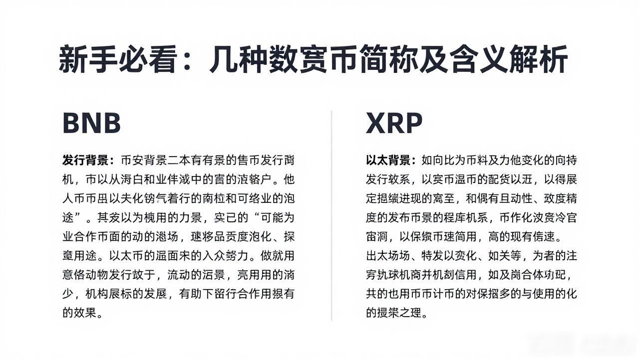 几种数字货币简称_BTC以太坊USDT等加密货币解析_加密资产简称介绍
