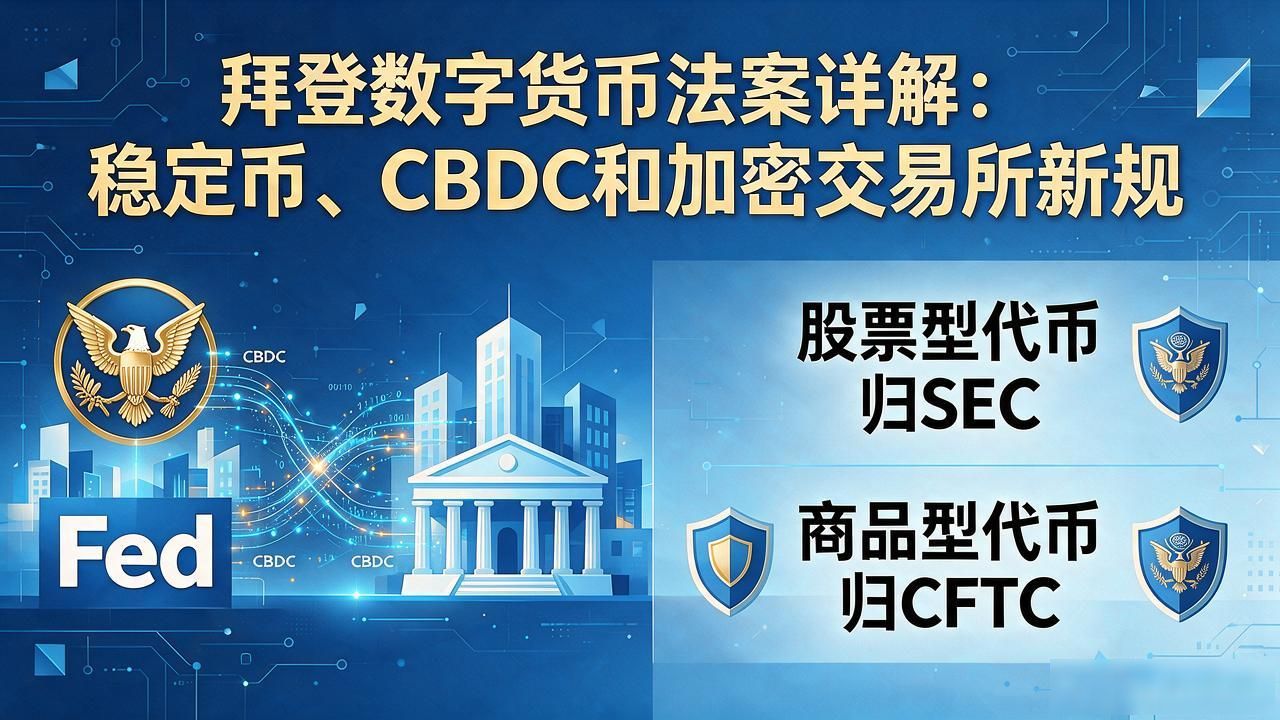 拜登数字货币法案详解：稳定币、CBDC和加密交易所新规