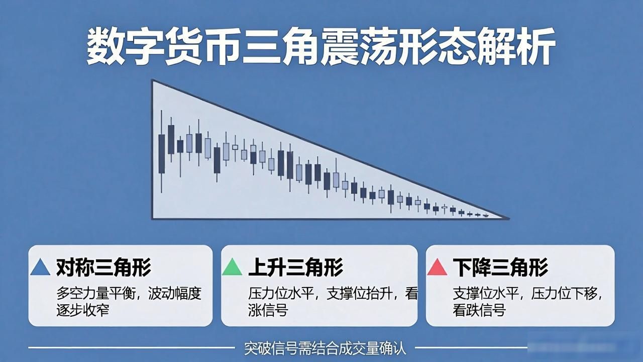 数字货币三角震荡是什么？盯紧突破信号再出手