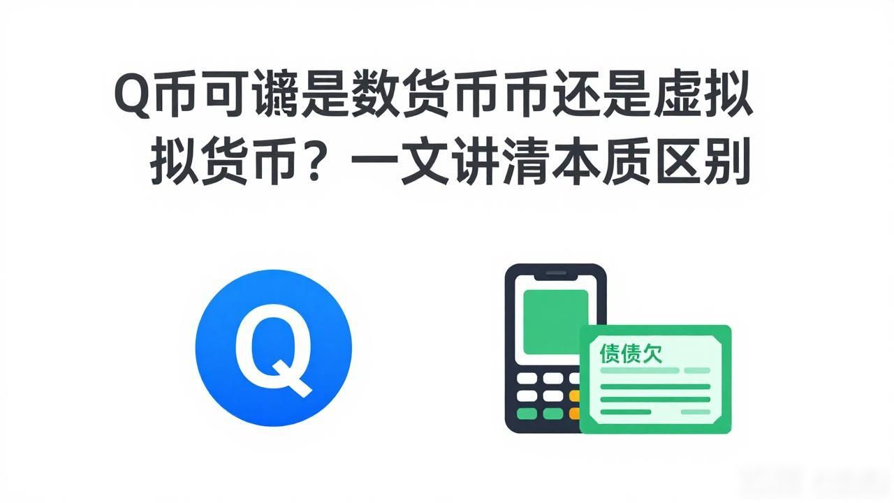 Q币到底是数字货币还是虚拟货币？一文讲清本质区别