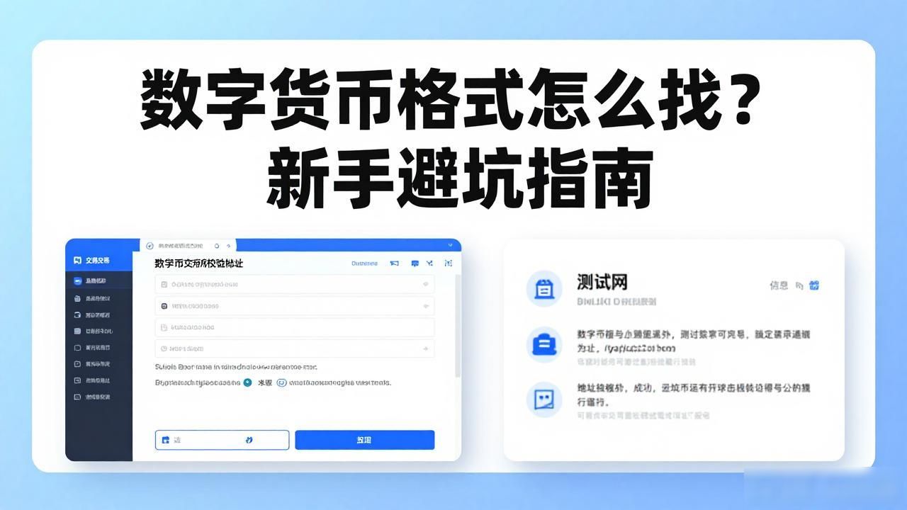 数字货币格式怎么找_区块链地址格式检查方法_避免因地址格式错误丢失资产