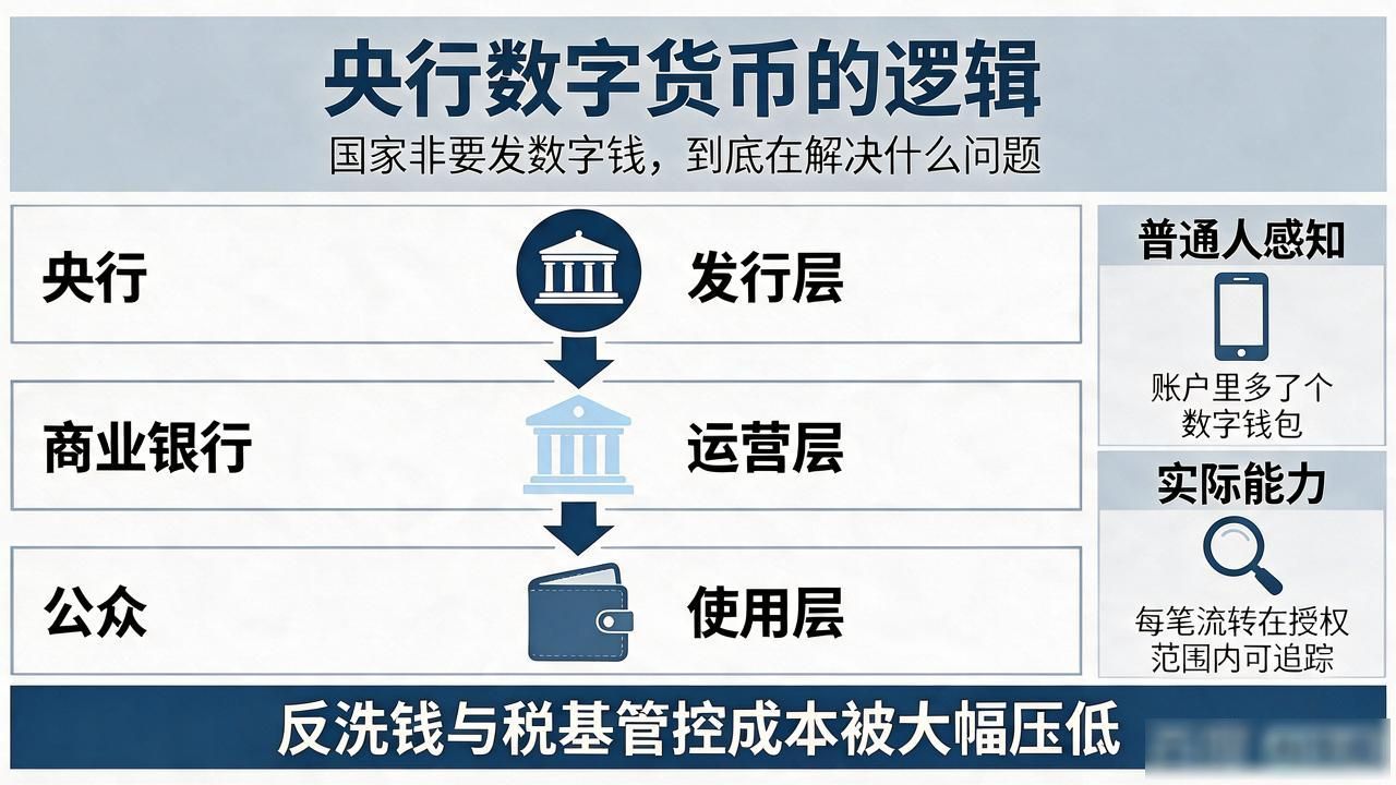 央行数字货币的逻辑：国家非要发数字钱，到底在解决什么问题