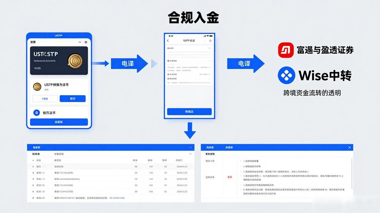 USDT换美股入金流程_数字货币如何购买股票_合规通道入金券商推荐
