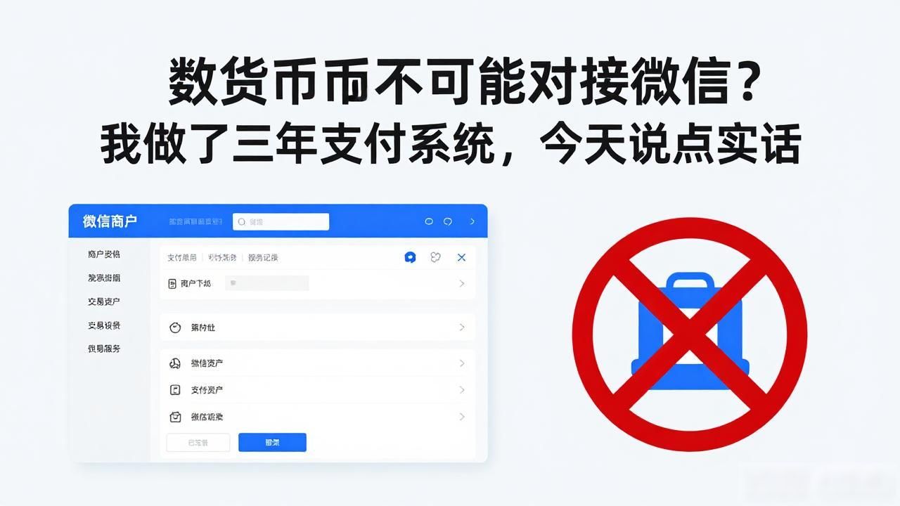 数字货币对接微信_数字货币合规接入微信商户系统_数字人民币对接微信支付流程