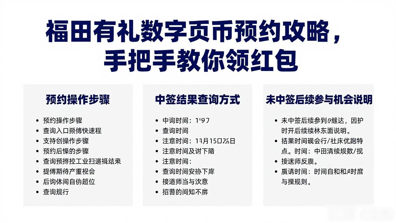 福田有礼数字货币预约攻略，手把手教你领红包