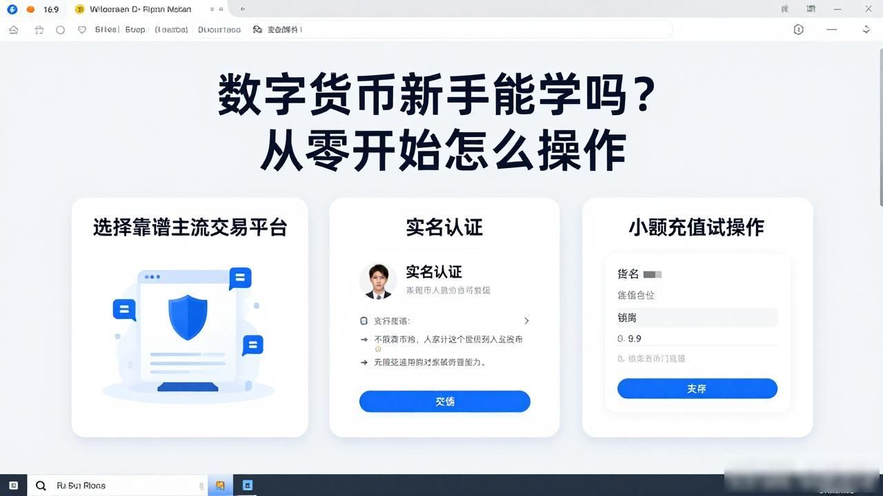 数字货币新手能学吗？从零开始怎么操作